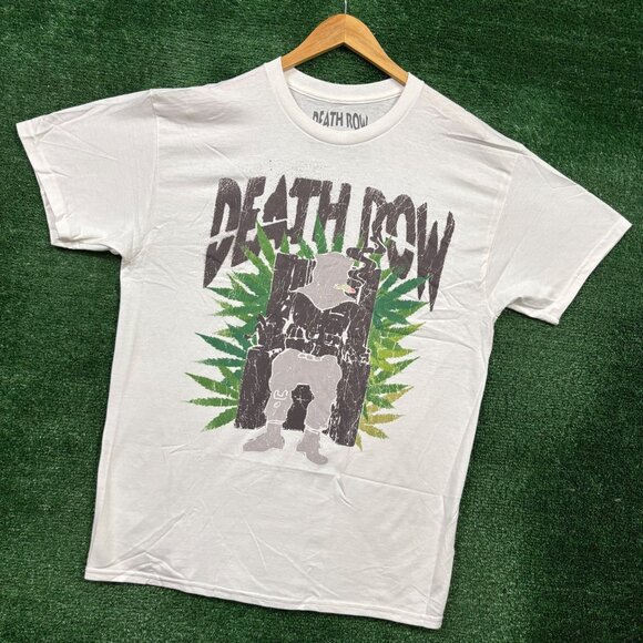 Death Row Records Electrical Chair Logo Hip-Hop T-Shirt Size Large - Picture 3 of 4